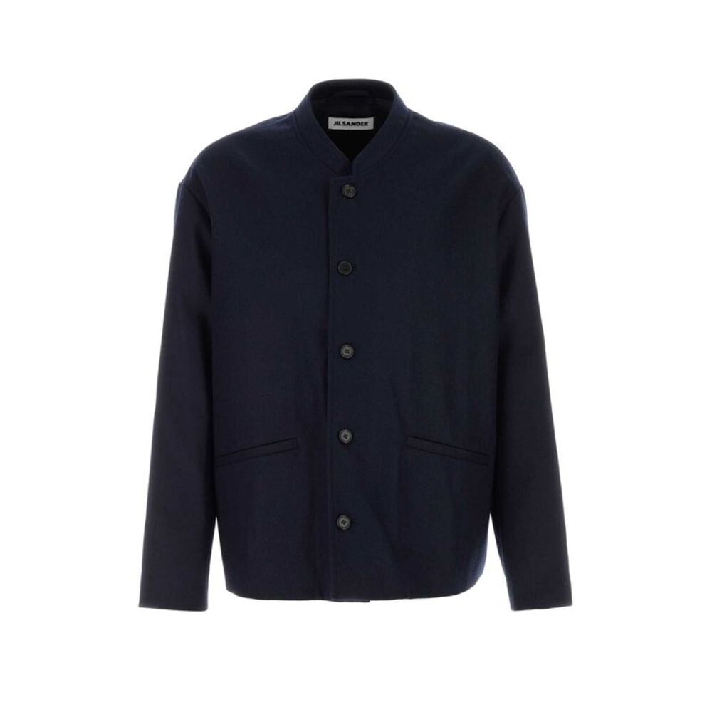 Jil Sander Men Midnight Blue Wool Jacket